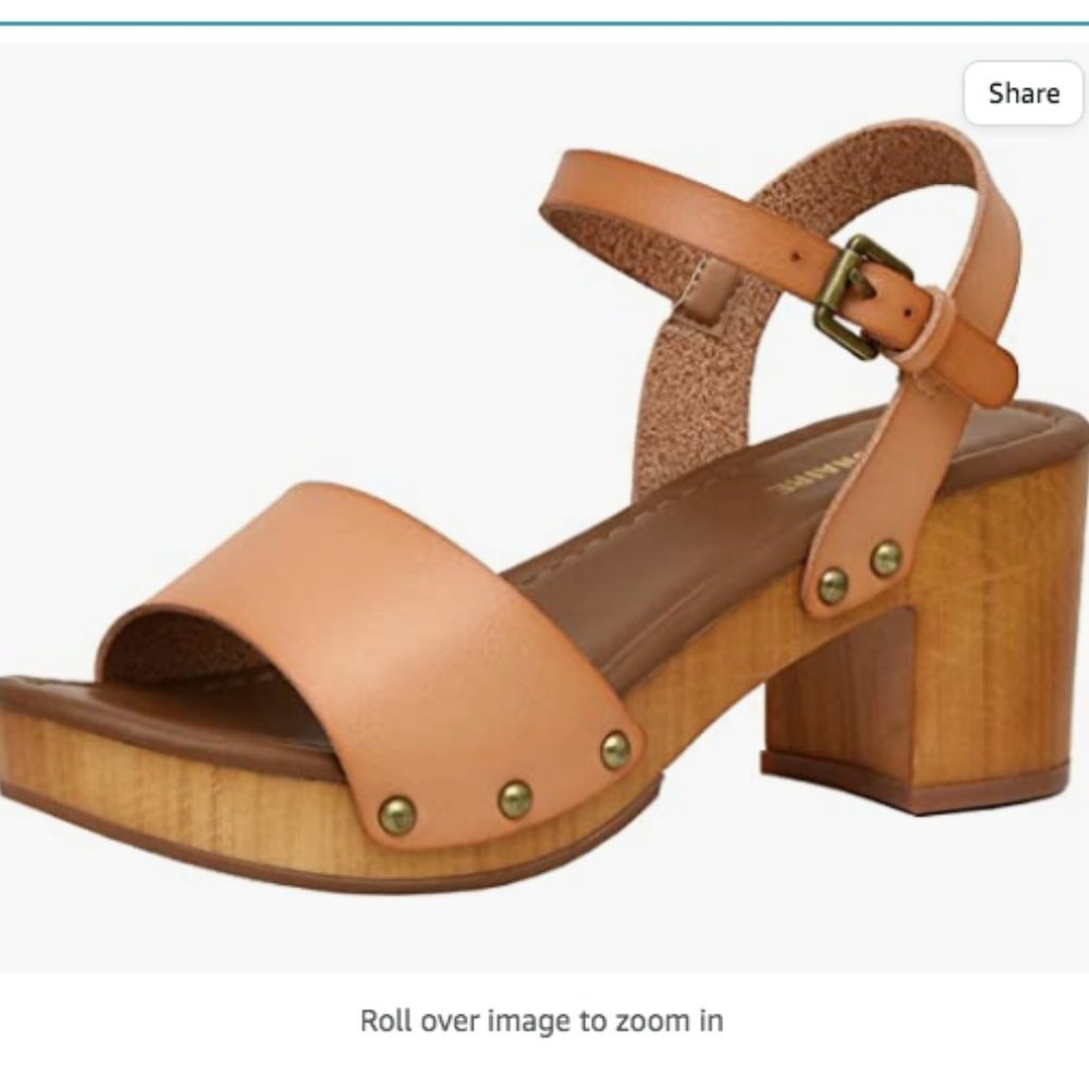Sloan Faux Wood Sandal